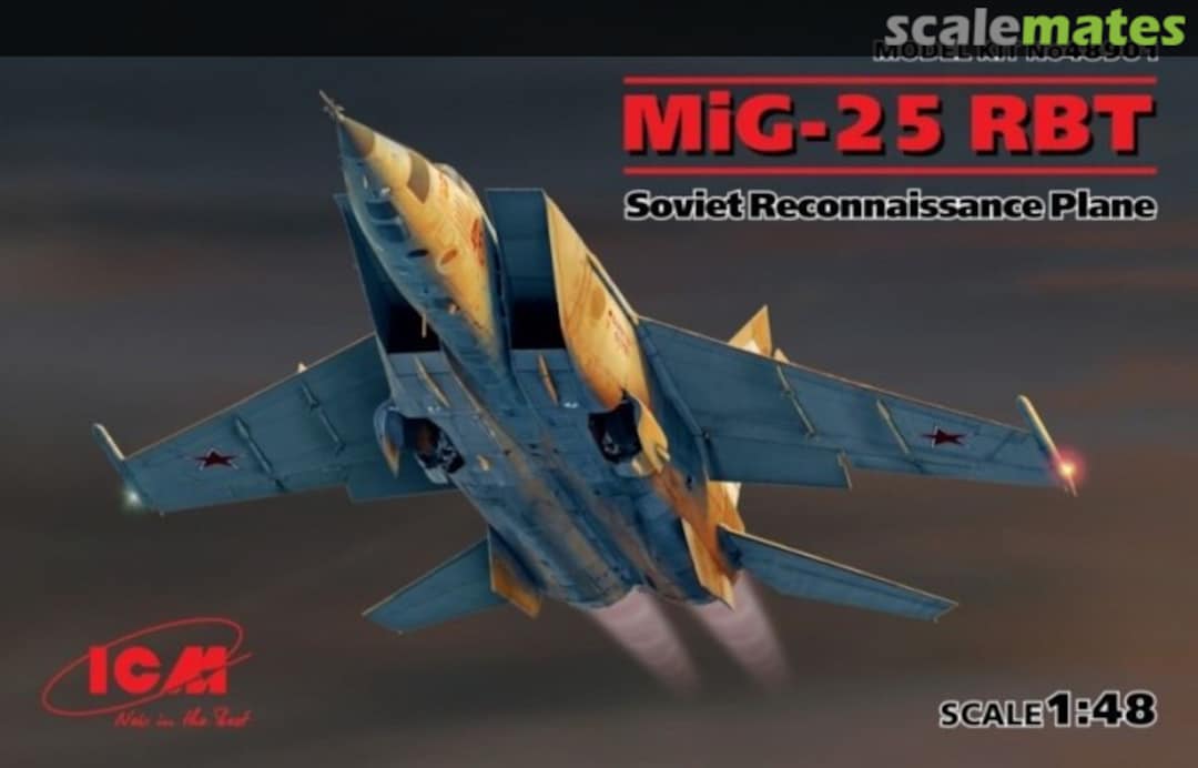 Boxart Mikoyan-Gurevich MiG-25RBT Foxbat B 48901 ICM