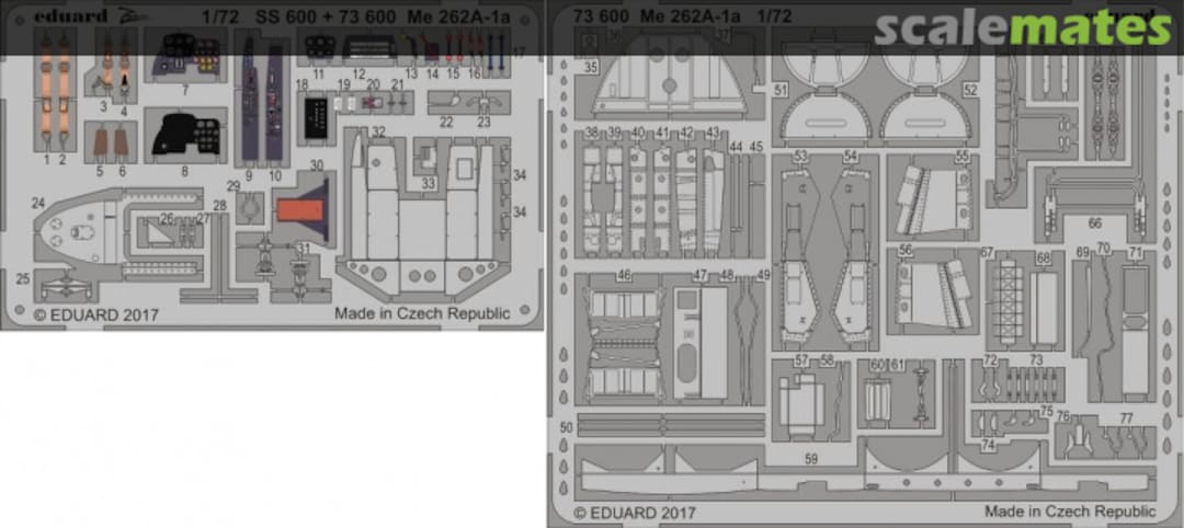 Boxart Me 262A-1a 73600 Eduard