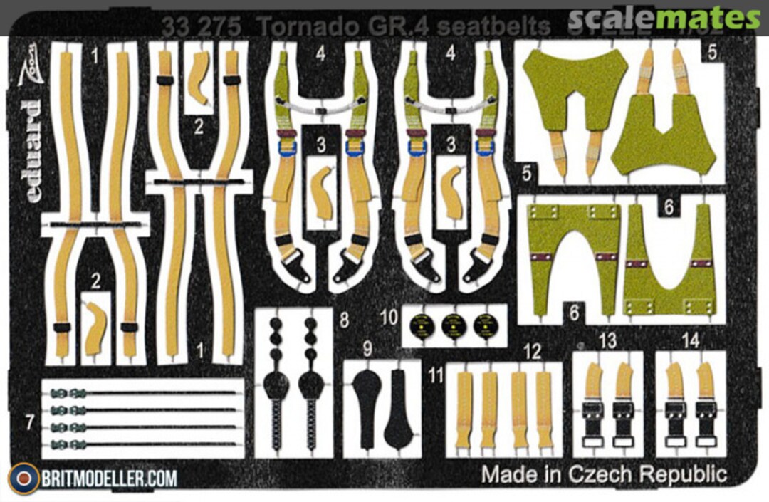 Boxart Tornado GR.4 seatbelts STEEL 33275 Eduard