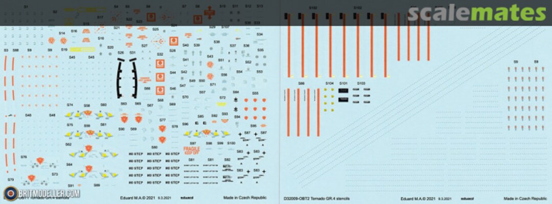 Boxart Tornado GR.4 stencils D32009 Eduard