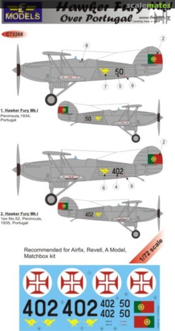 Boxart Hawker Fury Mk.I C72268 LF Models