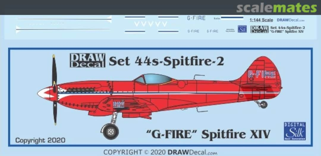 Boxart G-FIRE Spitfire XIV 44-Spitfire-2 Draw Decal