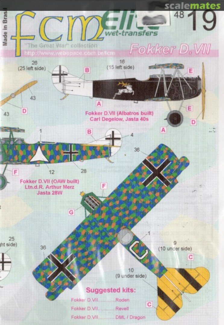 Boxart Fokker D.VII 48-19 FCM