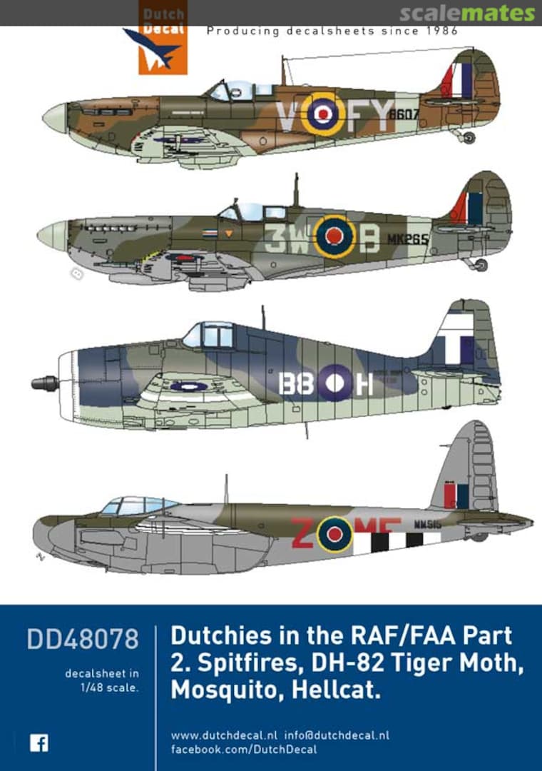 Boxart Dutchies in the RAF/FAA part 2 DD48078 Dutch Decal