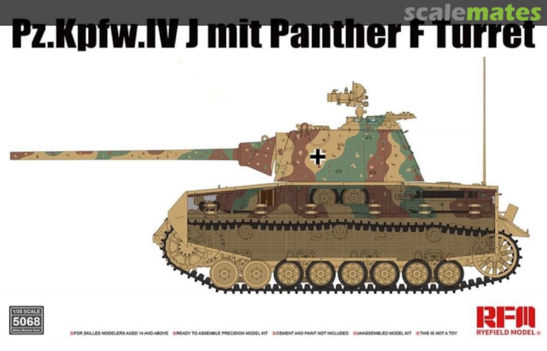 Boxart Pz.Kpfw.IV J mit Panther F Turret RM-5068 Rye Field Model