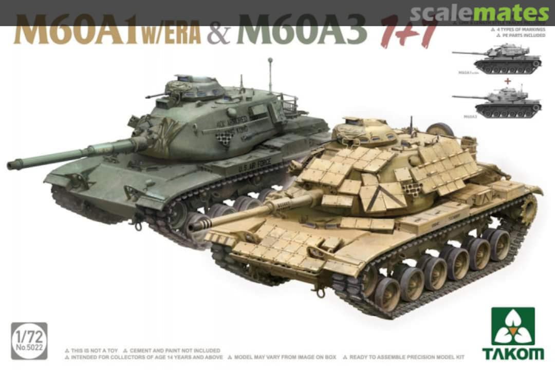 Boxart M60A1 w/ERA & M60A3 5022 Takom