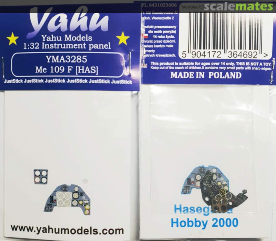 Boxart Messerschmitt Bf-109F Instrumental Panel YMA3285 Yahu Models