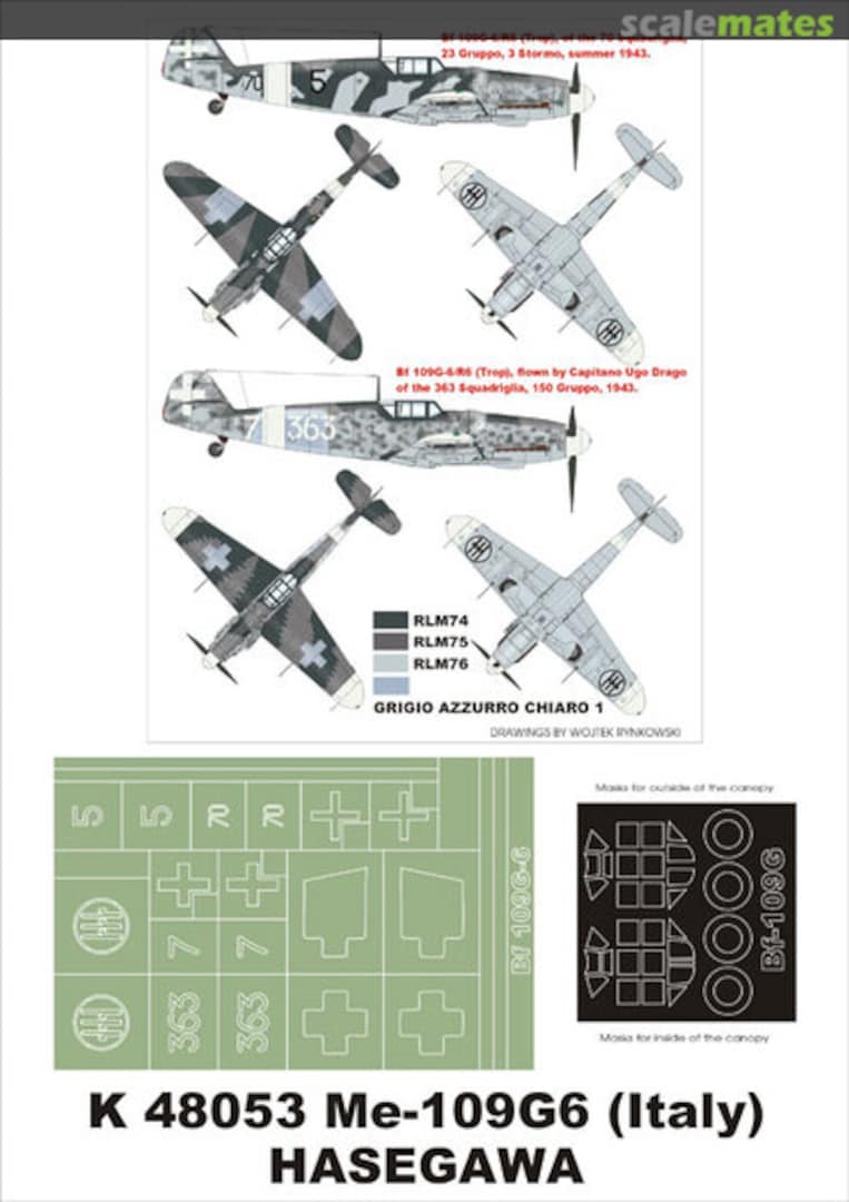 Boxart Bf 109G-6 (Italy) K48053 Montex