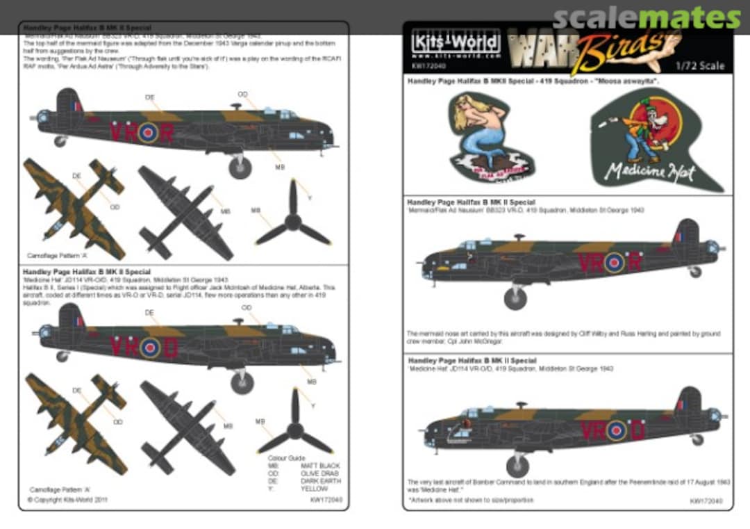 Boxart Handley Page Halifax B MkII KW172040 Kits-World