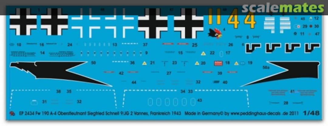 Boxart Fw 190 A-4 EP 2434 Peddinghaus-Decals