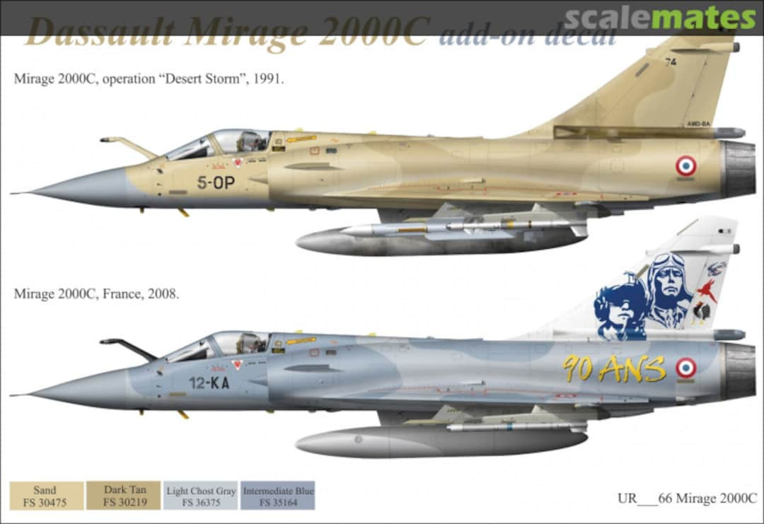 Boxart Mirage 2000C Desert Storm &"90-ans" UR4866 UpRise