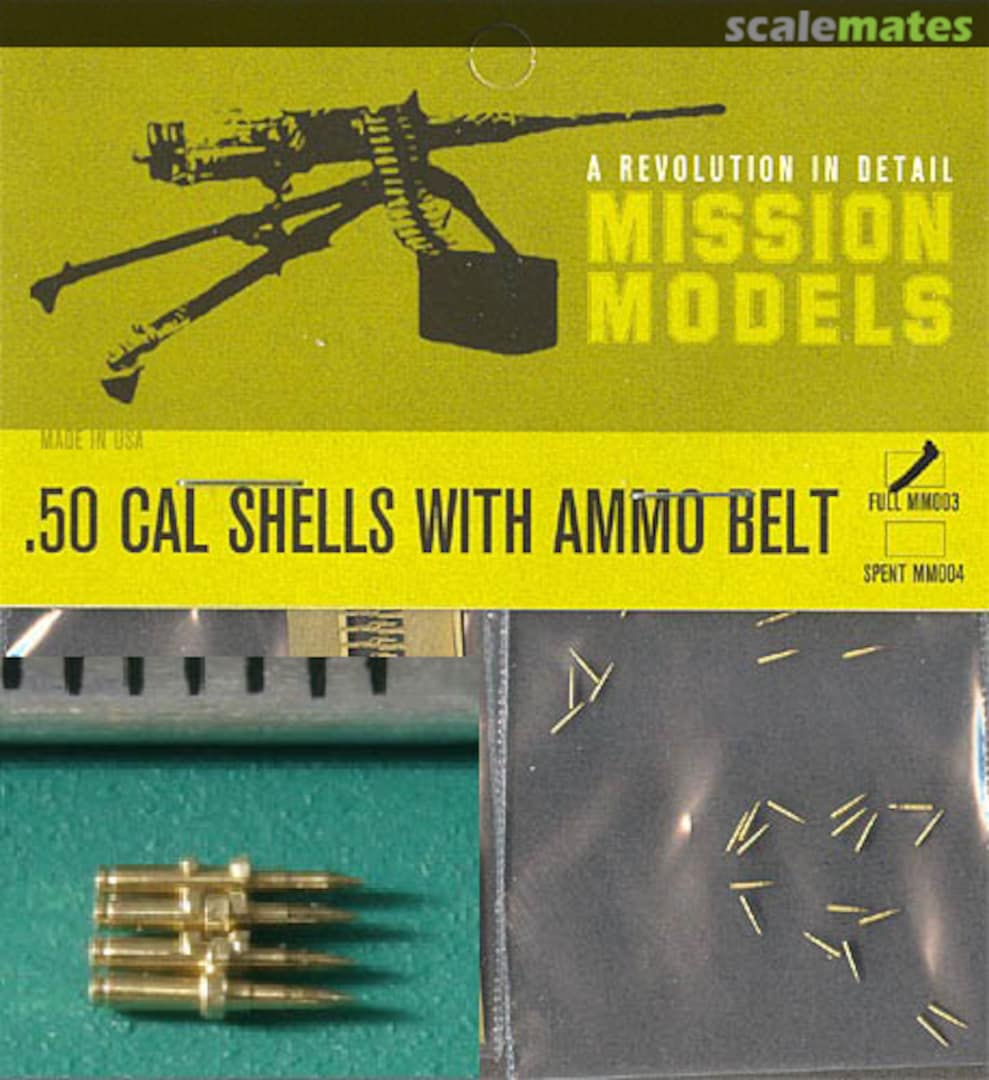 Boxart .50 Cal Shells with Ammo Belt MM003 Mission Models