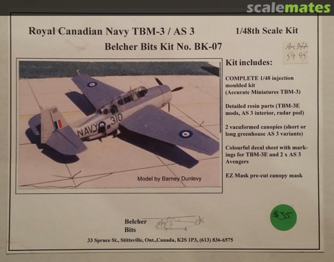 Boxart TBM-3/AS 3 BK07 Belcher Bits