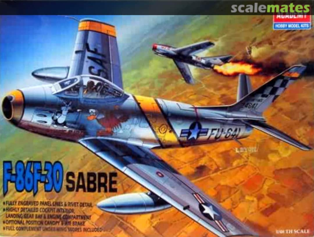 Boxart F-86F-30 Sabre 2162 Academy