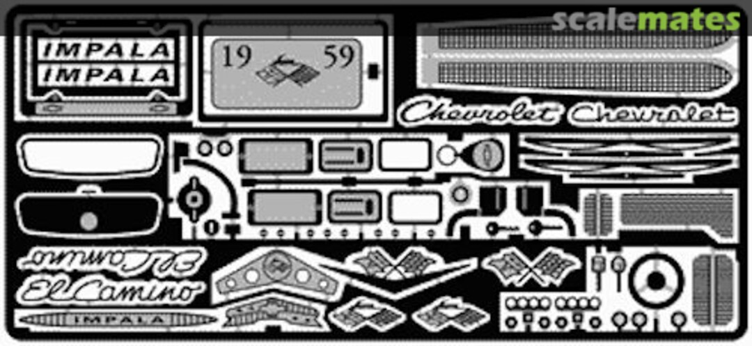 Boxart 1959 Chevrolet Impala Detail Set for RMX (Photo Etched) MCG-2079 The Model Car Garage