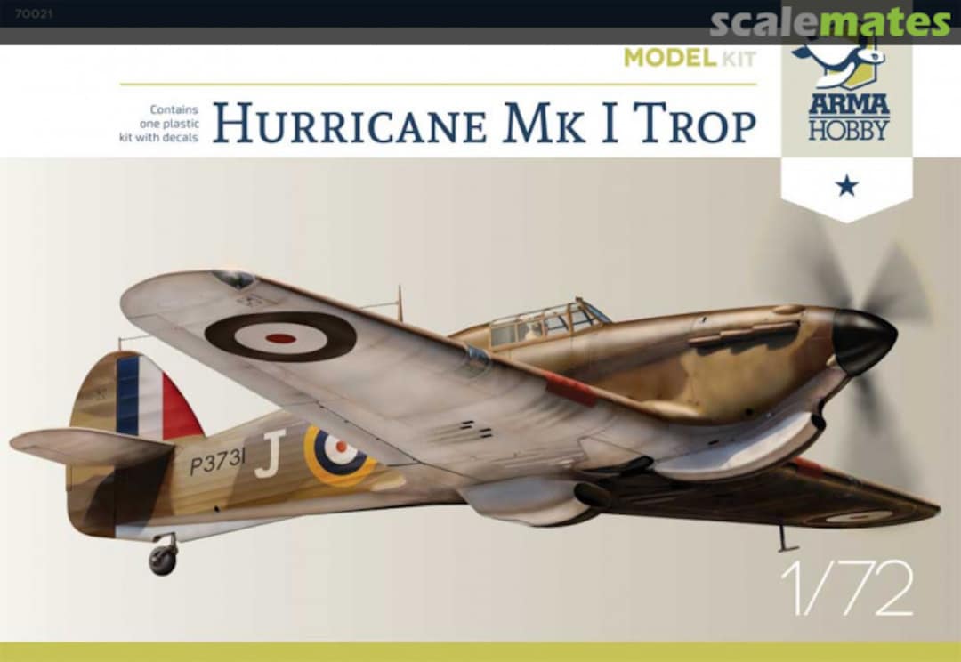 Boxart Hurricane Mk I Trop 70021 Arma Hobby