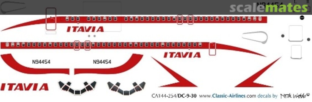 Boxart Itavia DC-9 CA144-254 Classic Airlines