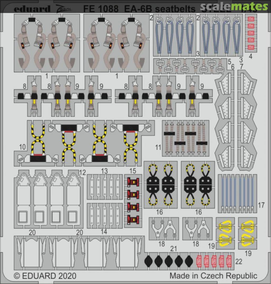 Boxart EA-6B seatbelts STEEL FE1088 Eduard