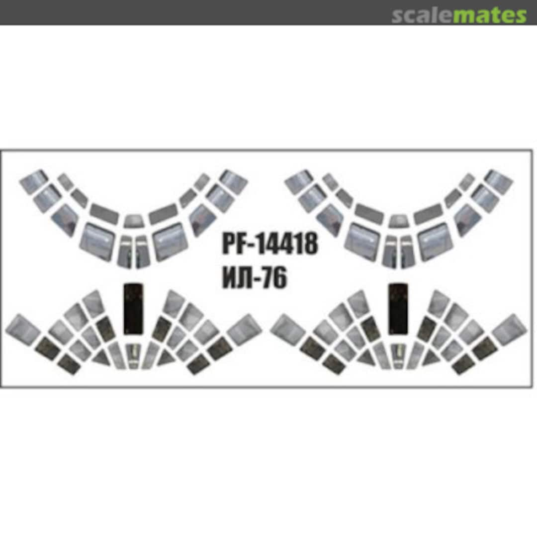 Boxart Il-76 Windscreen Decals PF-14418 Pas Decals