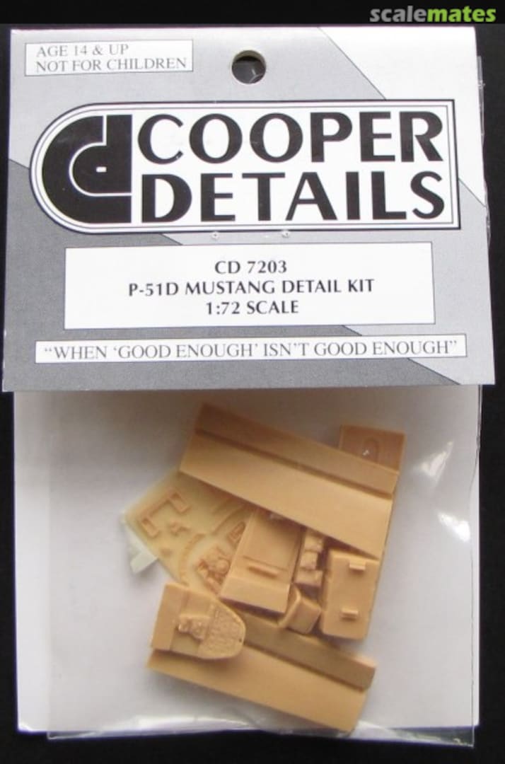 Boxart P-51D Mustang Detail Kit CD7203 Cooper Details