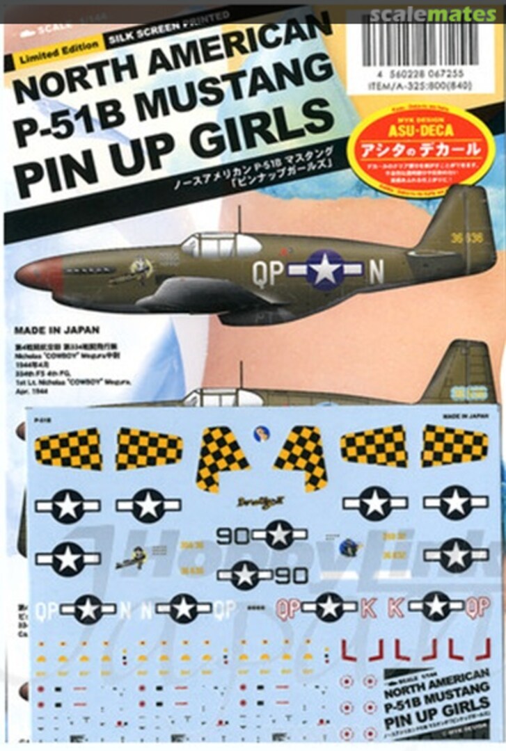 Boxart P-51B Mustang Pinup girls 06725 MYK Design