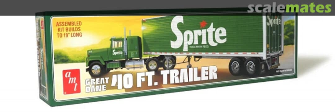 Boxart Great Dane Sprite 40ft Trailer AMT 1467 AMT