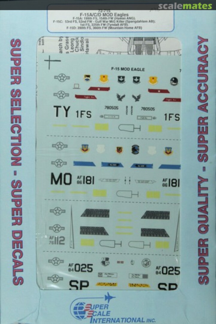 Boxart F-15A/C/D MOD Eagles 72-715 SuperScale International