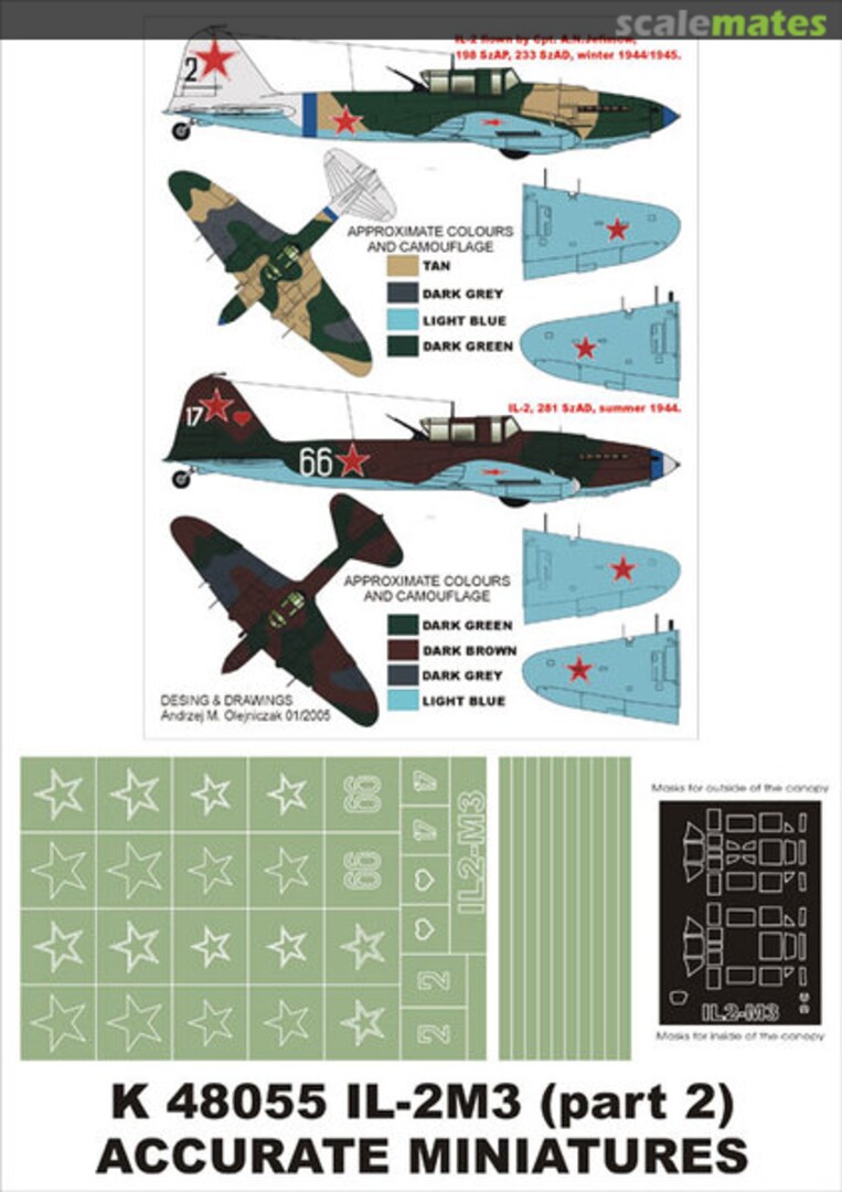 Boxart Il-2M3 (part 2) K48055 Montex