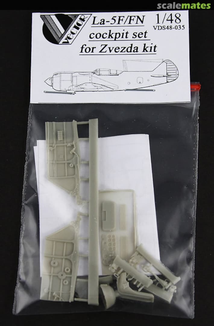 Boxart La-5FN Cockpit Set VDS48035 Vector