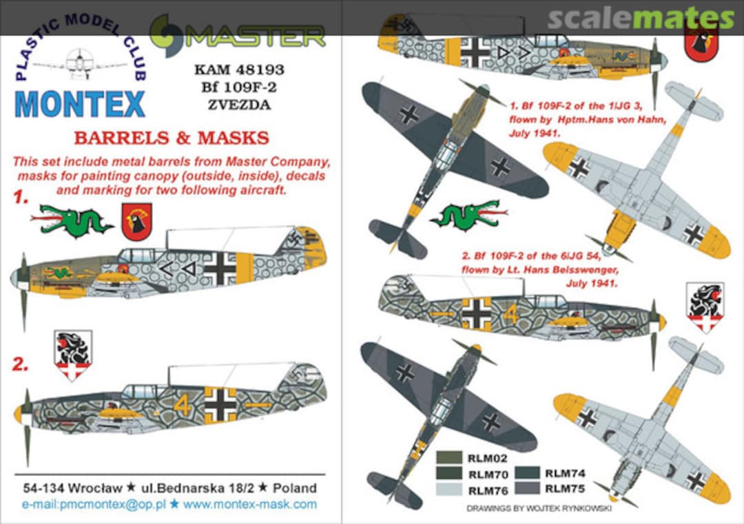 Boxart Bf 109F-2 KAM48193 Montex