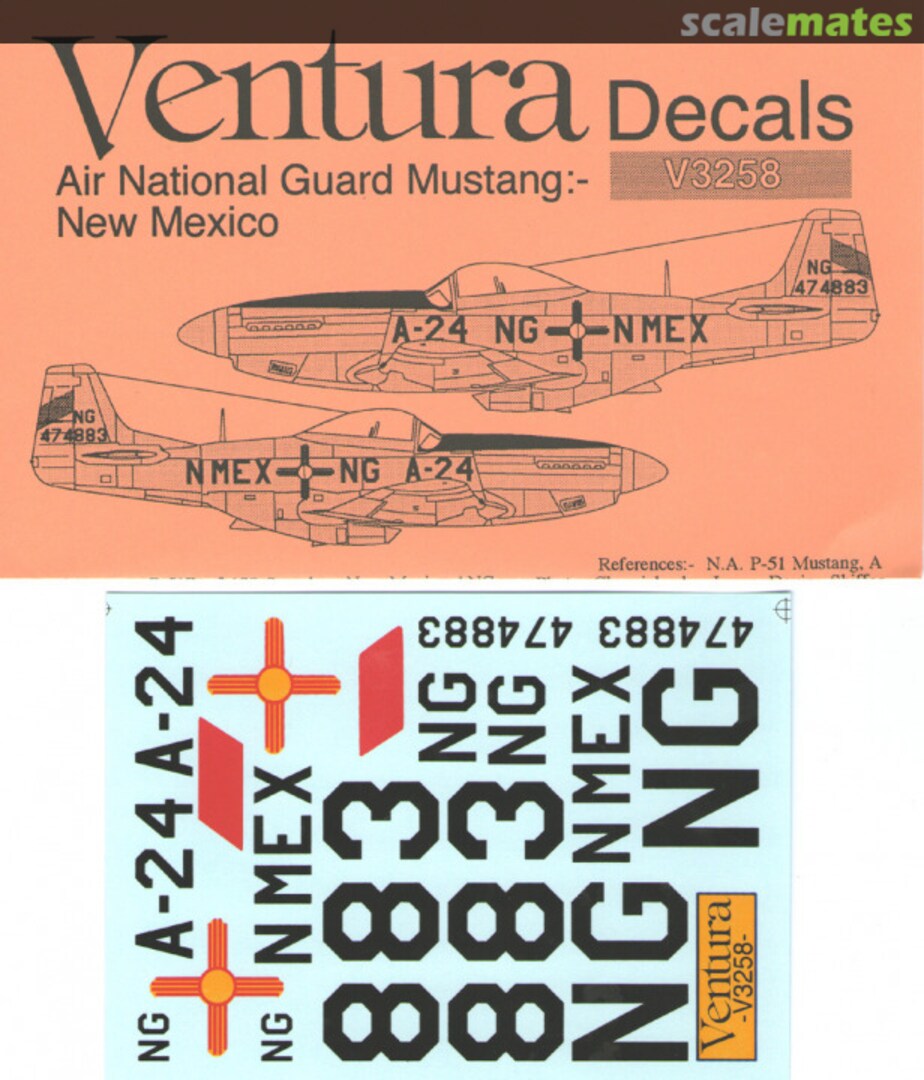 Boxart New Mexico ANG Mustang V3258 Ventura