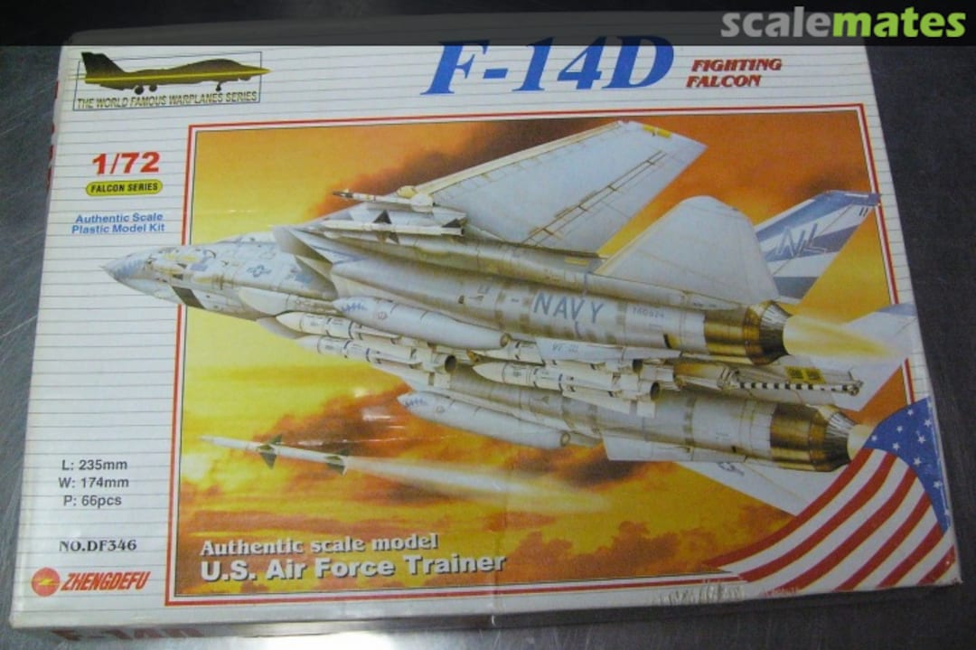 Boxart F-14D Fighting Falcon DF346 Zhengdefu