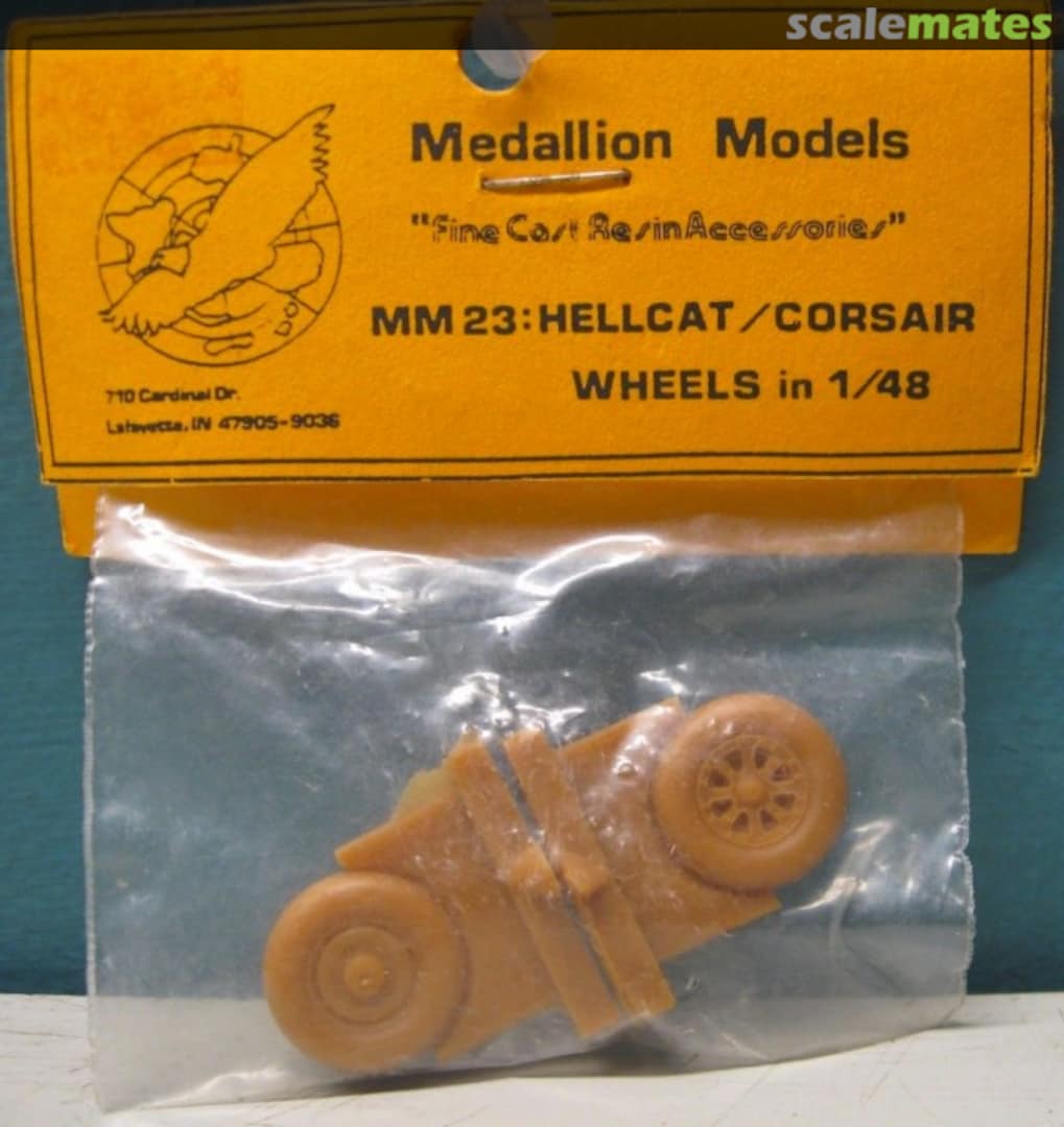 Boxart Hellcat/Corsair Wheels in 1/48 MM23 Medallion Models