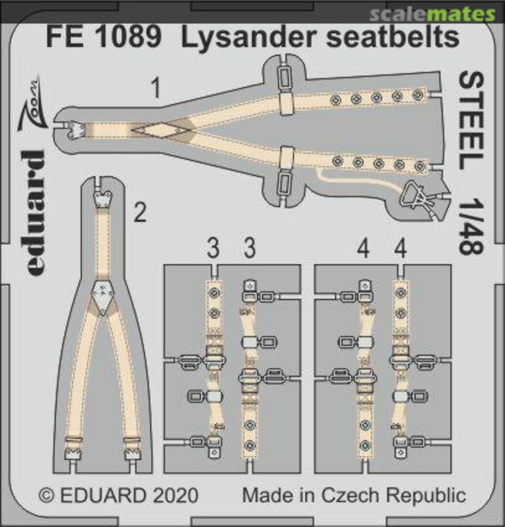 Boxart Lysander seatbelts (STEEL) FE1089 Eduard