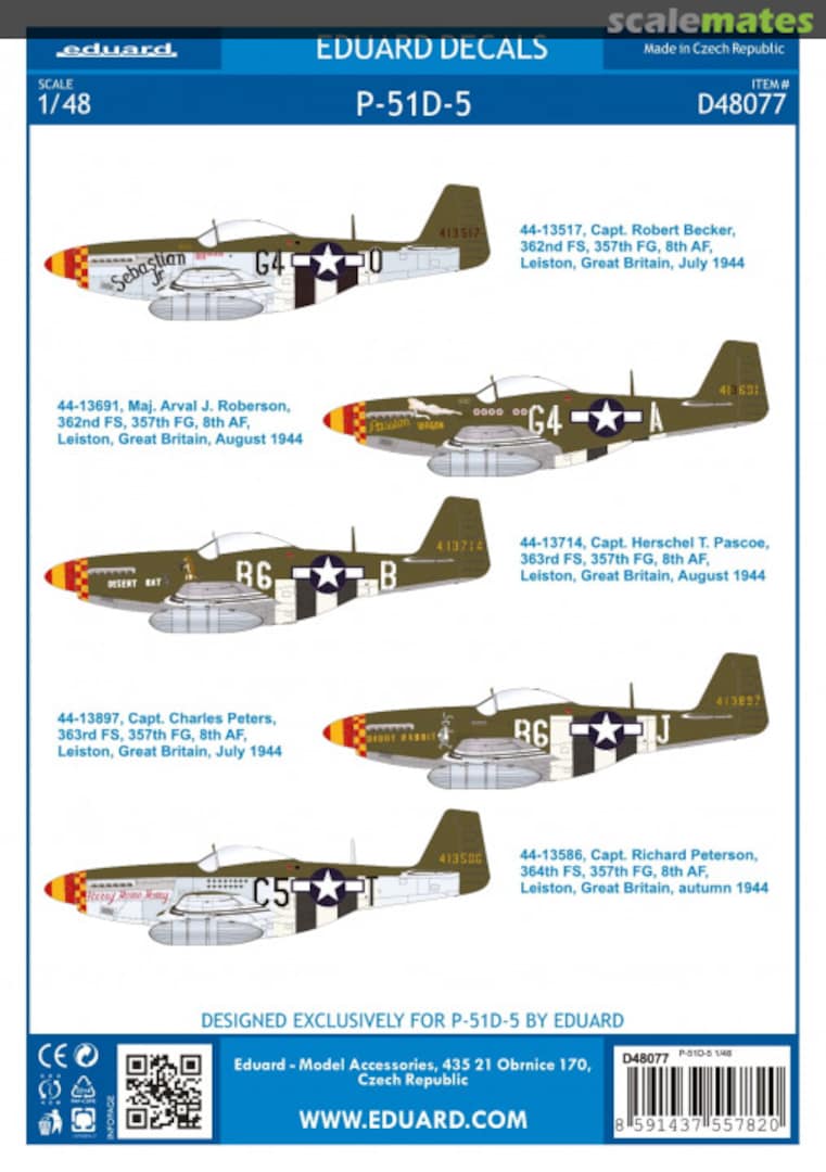 Boxart P-51D-5 “357th FG“ D48077 Eduard