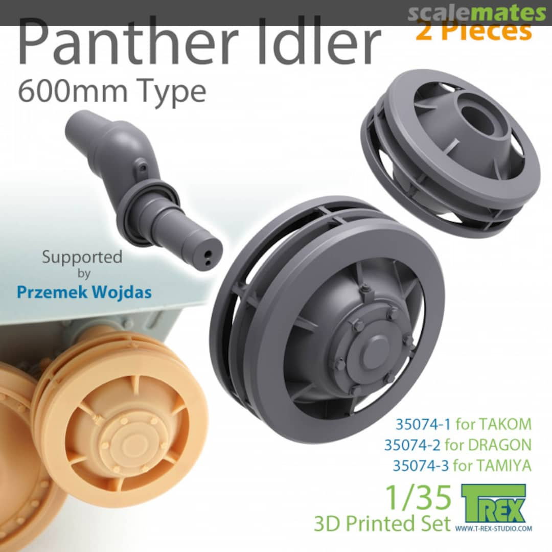 Boxart Panther Idler 600mm Type (2 Pieces) TR35074-1 T-Rex Studio