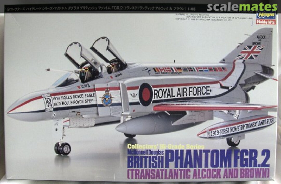 Boxart British Phantom FGR.2 [Transatlantic Alcock and Brown] CH9 Hasegawa