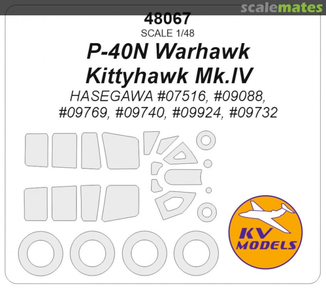 Boxart P-40N Warhawk / Kittyhawk Mk.IV 48067 KV Models