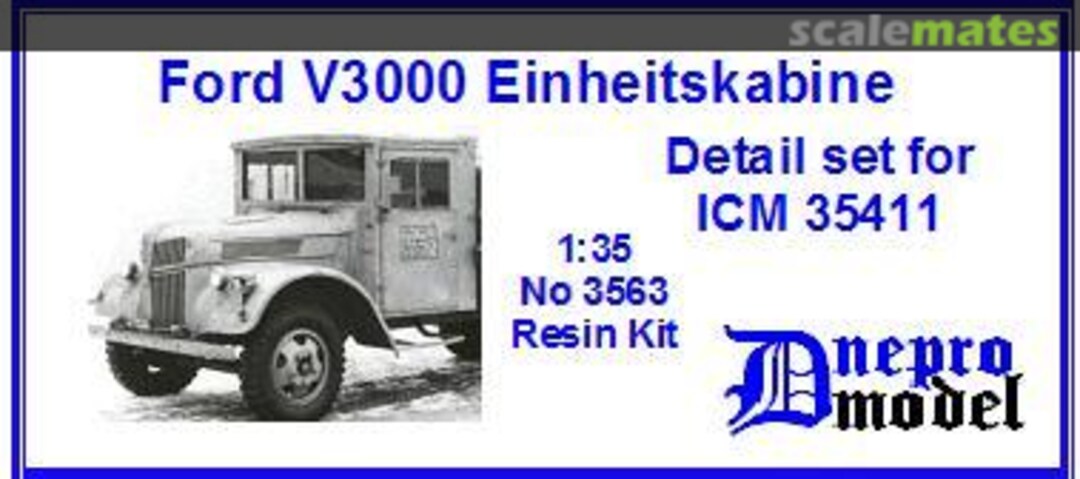 Boxart V3000 Einheitskabine 3563 Dnepro Model