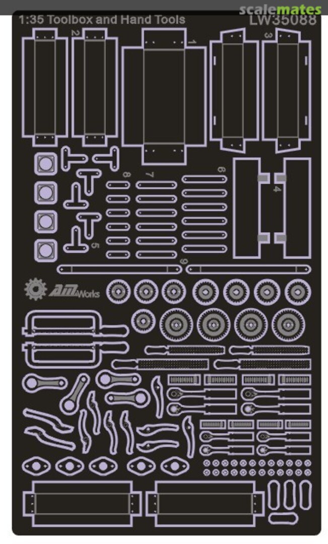 Boxart Mechanics Toolbox & Tools LW35088 Alliance Model Works