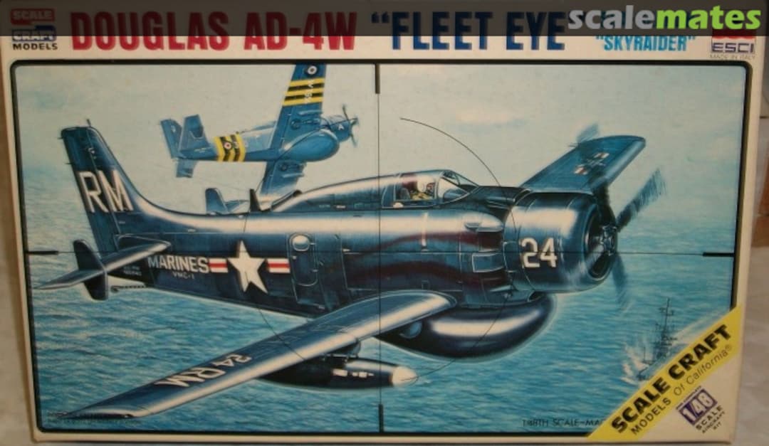 Boxart Douglas AD-4W "Fleet Eye" SC-4046 ESCI/Scale Craft