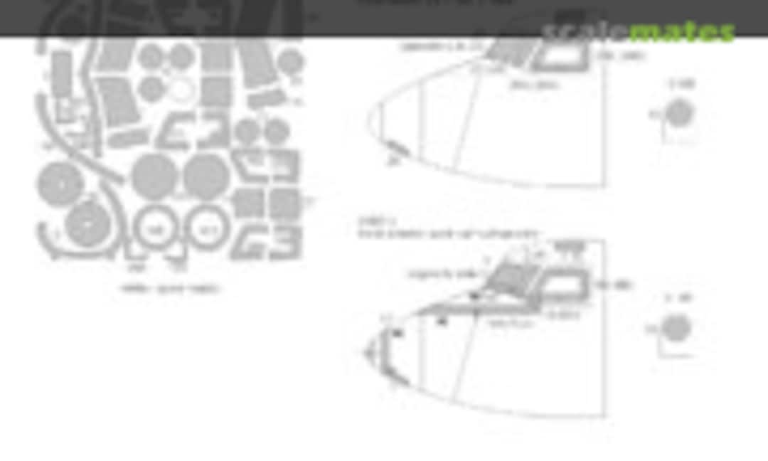 1:48 E-2C Hawkeye / Hawkeye 2000 EXPERT kabuki masks (New Ware NWAM0439)