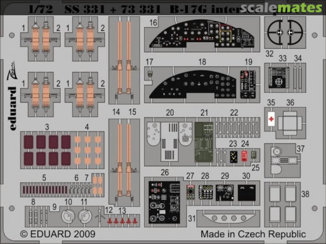 Boxart B-17G interior S.A. 73331 Eduard