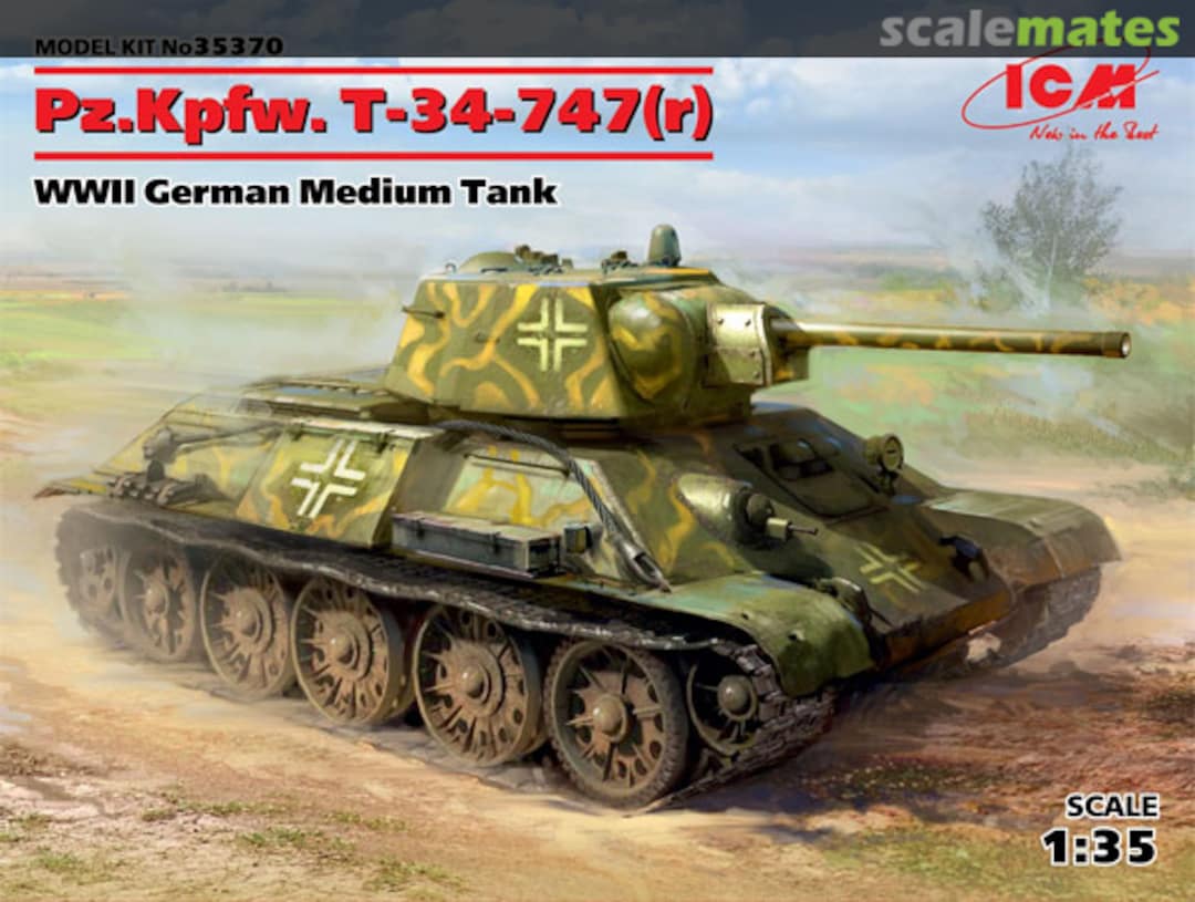 Boxart Pz.Kpfw. T-34-747(r), 35370 ICM