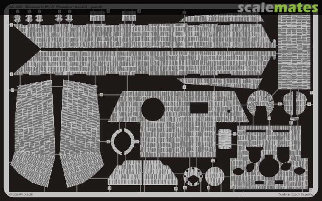 Boxart Zimmerit Panther Ausf. A 35425 Eduard