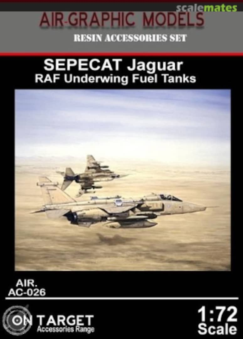 Boxart SEPECAT Jaguar RAF Underwing Fuel Tanks AIR.AC-026 Air-Graphic Models