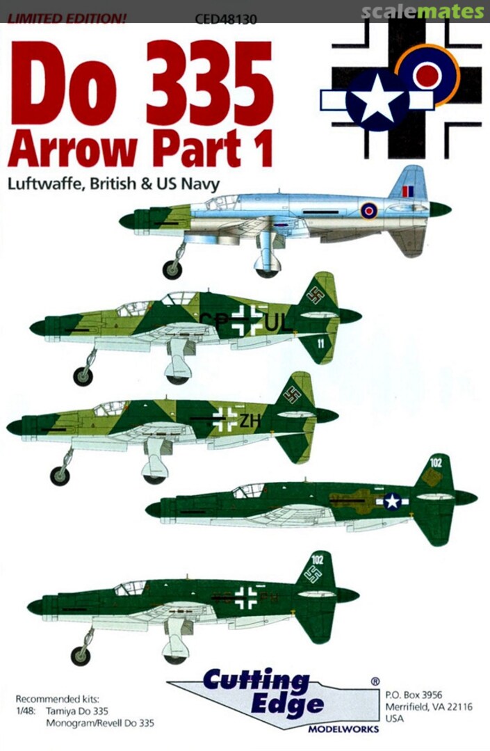 Boxart Do 335 Arrow Part 1 CED48130 Cutting Edge Modelworks