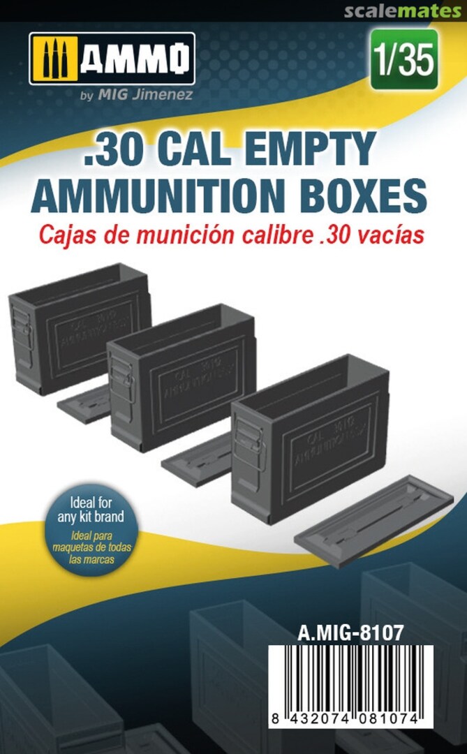 Boxart .30 cal Empty Ammunition Boxes A.MIG-8107 Ammo by Mig Jimenez