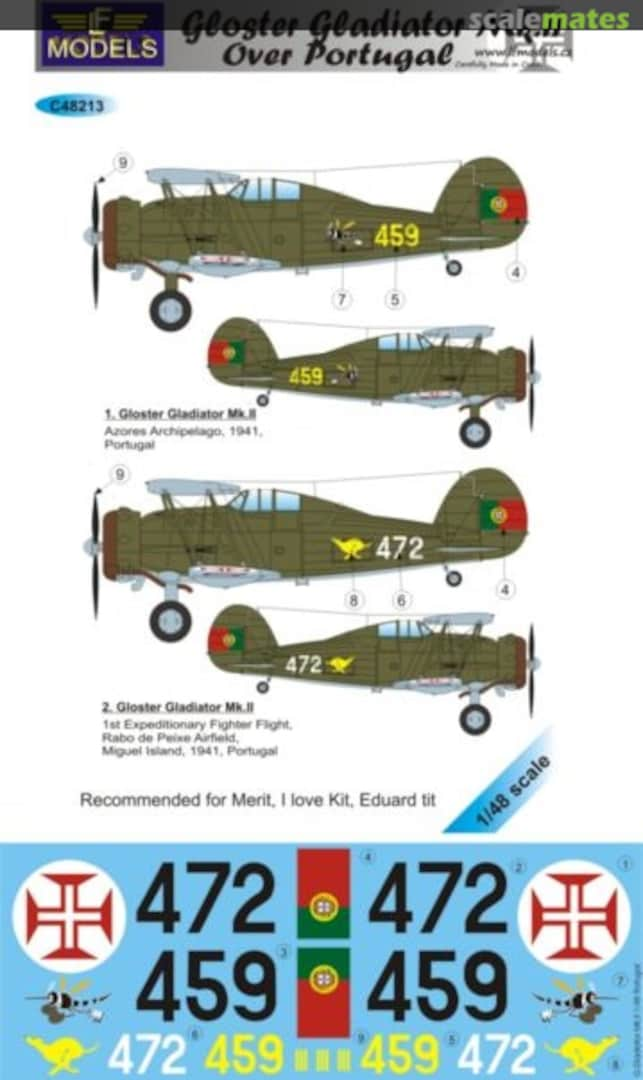 Boxart Gloster Gladiator Mk.II C48213 LF Models