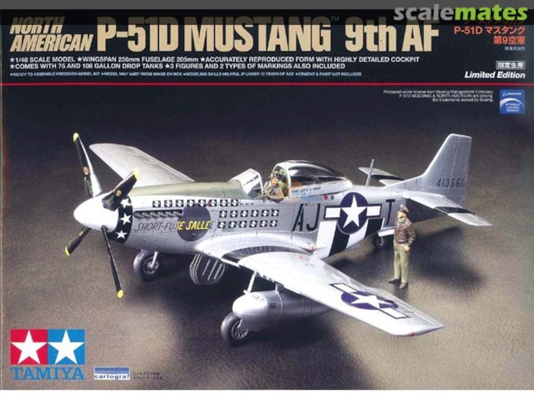 Boxart North American P-51D Mustang 9th AF 92215 Tamiya